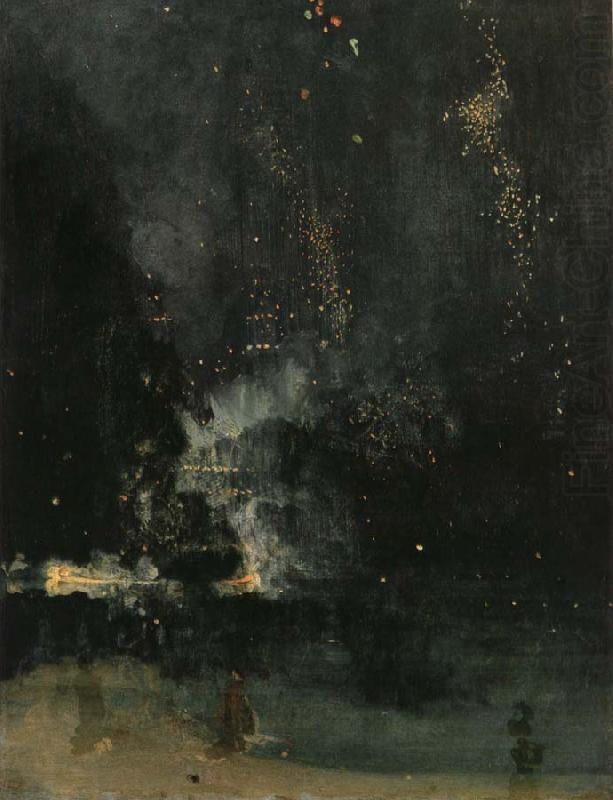 The Nocturne under  the black and  gold, unknow artist